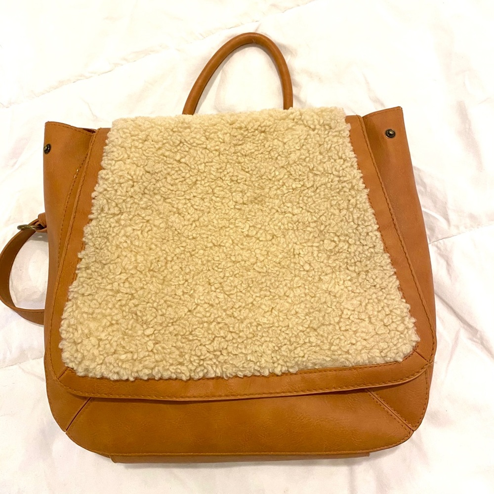 Universal Thread Brown And Cream Backpack - image 5